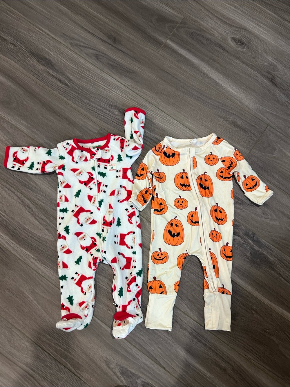 Baby Holiday Sleeper Bundle 🎃🎄 Halloween & Christmas Footie Pajamas